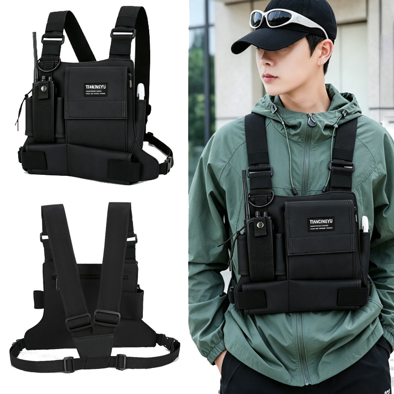 Fishing Hook - 2026 Neue Unisex-Brusttaschen, Funktionelle Brustgurt-Tasche, Herren-Weste-Rucksack,