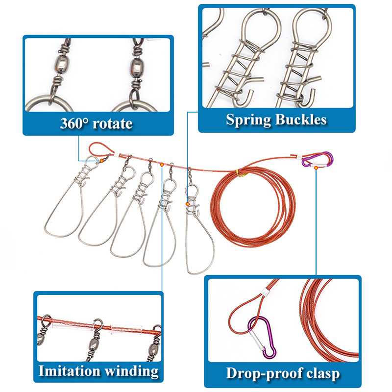 Neu【Edelstahl-Angelverschluss- – Fishing Hook Stainless Steel Bewertung und Preis